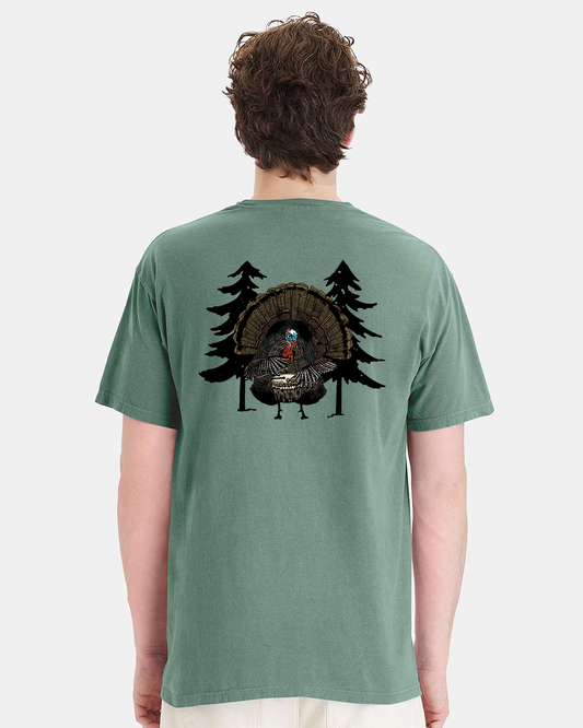 Turkey Drumming - Short Sleeve Pocket Tee