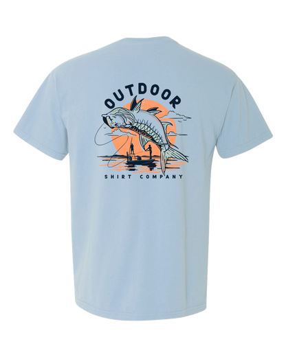 Tarpon on Fly - Pocket Tee