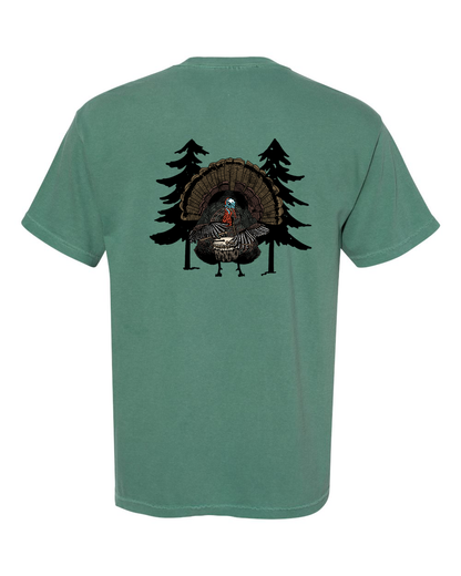 Turkey Drumming - Short Sleeve Pocket Tee